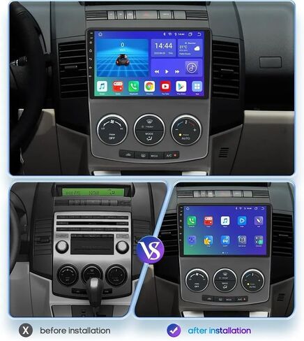 for Mazda 5 Radio 2007-2012 Android 13 Car Stereo 9"" Touchscreen Wireless Carplay Android Auto GPS Navigation with Free Reverse Camera 4GB RAM 64GB ROM in Saudi Arabia