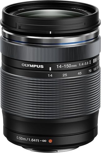 عدسة Olympus 14-150mm f/4.0-5.6 II لكاميرات Micro Four Thirds (أسود) (متجددة) in Saudi Arabia