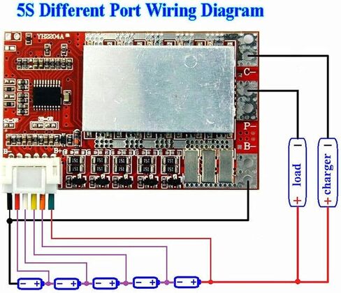 5S 50A ث / التوازن 3.7V 18650 خلية بطارية ليثيوم PCB BMS لوح حماية in Saudi Arabia