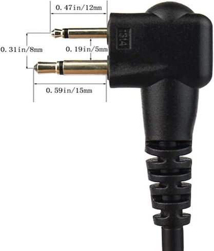 Retevis Volume Adjustable Walkie Talkie Earpiece with Mic, Compatible with Motorola CP100 CP100D CP185 CP200 CP200D GP300 Mag ONE BRP40 A8 HYT TC610 Walkie-Talkie, G-Type 2 Way Radio Earpiece(1 Pack) in Saudi Arabia