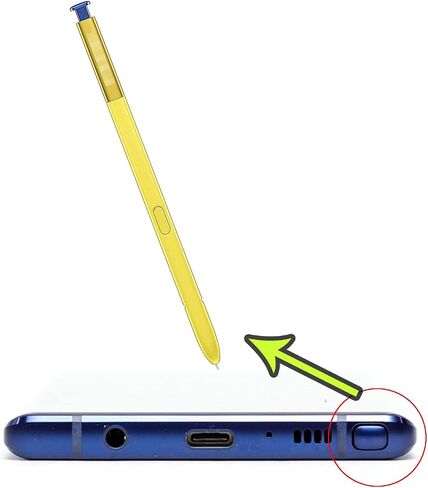 قطعتان من قلم Galaxy Note 9 بديل لقلم Samsung Galaxy Note 9 5G، SM-N960U، SM-N960U1، SM-N960N، SM-N960W، SM-N960X، SCV40 مع بلوتوث (أزرق) in Kuwait