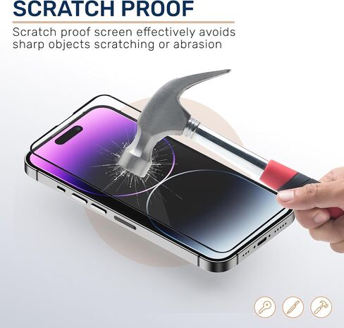 غطاء هاتف كومبو 5 في 1، حافظة مغناطيسية شفافة، (متوافق مع iPhone 15Pro Max)، غير أصفر اللون مع شاشتين و2 واقيات عدسة الكاميرا - الحماية والأناقة القصوى in Saudi Arabia