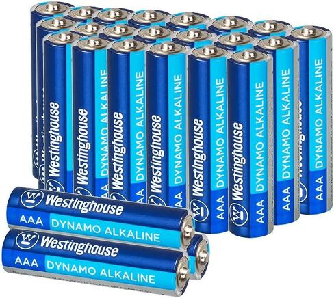 Westinghouse Alkaline AAA Batteries (Bulk Pack 24 Count), Leak-Proof & Long-Lasting Technology Triple A Primary Batteries with Lasting Power for High Drain Devices in Saudi Arabia