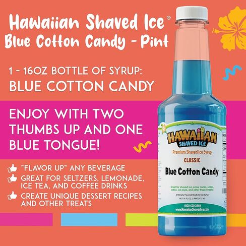 Hawaiian Shaved Ice Syrup Pint, Pineapple Flavor, Great For Slushies, Italian Soda, Popsicles, & More, No Refrigeration Needed, Contains No Nuts, Soy, Wheat, Dairy, Starch, Flour, or Egg Products in Saudi Arabia