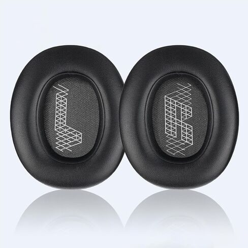 Replacement Ear Pads for JBL E65 (E65BT E65BTNC)/Live 650 (650NC 650BTNC)/Live 660 (660NC 660BTNC)/Duet NC Over-Ear Headphones, Headset Ear Cushions, Headset Earpads, Ear Cups Cover-Black in Saudi Arabia