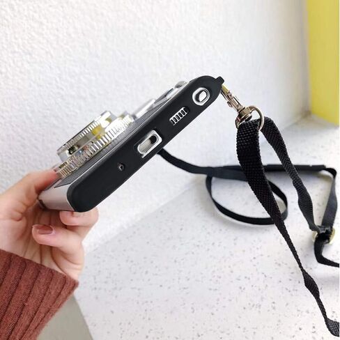 حافظة هاتف Awsaccy Emily in Paris لهاتف Samsung Galaxy S24 Ultra 5G 6.8 بوصة حافظة كاميرا غطاء كلاسيكي لطيف ثلاثي الأبعاد تصميم فريد من نوعه حافظة سيليكون مع حزام رقبة قابل للإزالة للفتيات والنساء باللون الأسود in Kuwait