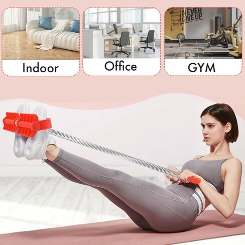 Get a Full-Body Workout at Home with The Pedal Puller Sit Up Exercise Equipment - Single Spring, Pedal Resistance Band with Handle for Arm, Abdominal, and Leg Exercise - Perfect for Your Home Gym in Saudi Arabia