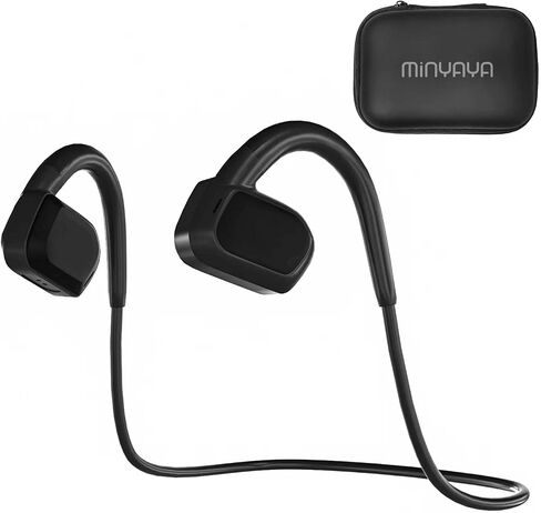 Open Ear Sport Headphones Wireless, Air Conduction Headphones Bluethooth 5.3 IPX6 Waterproof Headset with Mic, Lightweight Headphone for Running, Workout, Cycling, Outdoor (Black) in Saudi Arabia