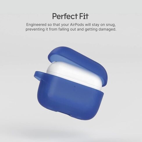 حافظة RHINOSHIELD AirPods مع حلقة تسلق متوافقة مع Apple [AirPods Pro 2] | حماية من السقوط بدرجة عسكرية، مقاومة للخدش، شحن لاسلكي - [شفاف، مجموعة قياسية] in Kuwait