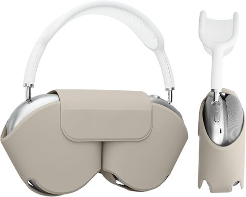 حافظة kwmobile متوافقة مع حافظة Apple Airpods Max - غطاء حماية من البوليستر لسماعات الرأس - أسود in Kuwait