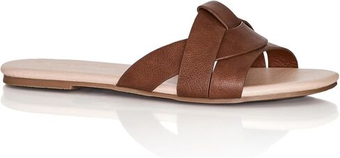صندل نسائي من City Chic Apparel للسيدات من City Chic Wide FIT Spark Slide - - 10 in Kuwait