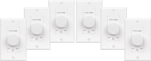 Pure Resonance Audio VC100W 100W Decora 70V Commercial Volume Control - White (Single) in Kuwait
