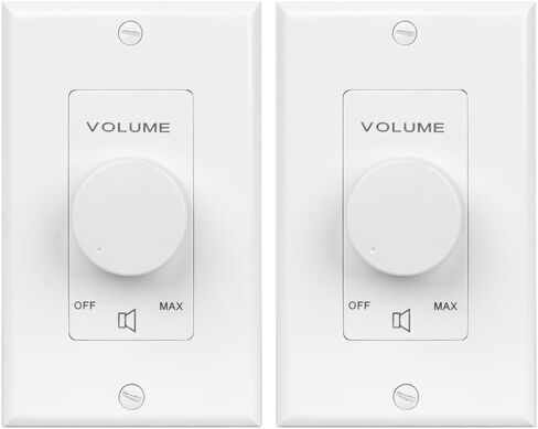 Pure Resonance Audio VC100W 100W Decora 70V Commercial Volume Control - White (Single) in Kuwait