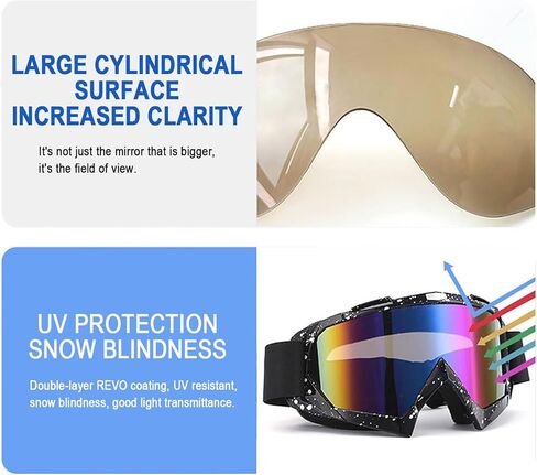 immoono 4Pcs Set, Dirt Bike Goggles with Face Cover Motorcycle Goggles ATV Motocross Riding Offroad Goggles for Adults Youth in Kuwait