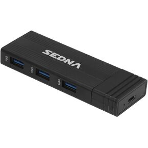 SEDNA - USB 3.2 Gen II (10Gbpps) M2 NVMe SSD Enclosure with 3 Port USB Hub