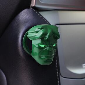 Car Ignition Button Cover, Mando The Mandalorian Star Wars General Motors Car Push to Start Button Cover Car Start and Stop Button Anti Scratch Car Switch Button Decoration Ring Car Accessories