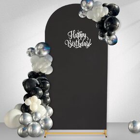 Baby shower Backdrop Cover 4ftx7.2ft Fitted Arch Covers Stretchy Backdrop for Balloon Arch Stand Bridal Shower Birthday Party Ceremony Banquet Decoration