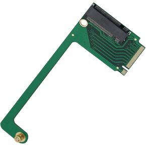 for Rog Ally Handheld 2280 Replacement 2230 SSD Hard Drive Expansion High Capacity Board NVME M-Key NGFF M.2 PCIE 4.0 Gold Finger Adapter 90 Degree Rog Handheld Accessories Converter