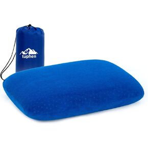 tuphen Camping Pillow Memory Foam Travel Pillow for Sleeping Backpacking Pillows Airplane Travel Hammock Beach Breathable Lightweight
