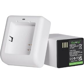 مجموعة بطارية وشاحن ممتدة A-7a XL متوافقة مع Arlo Pro 3 Floodlight، Arlo Go 2، Arlo Pro 3 XL، Pro 4 XL، Arlo Ultra XL، Ultra 2 XL بديلة 13000 مللي أمبير (A7a-1b)
