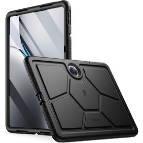 Poetic TurtleSkin Case for OnePlus Pad 2 12.1 inch (2024), Heavy Duty Shockproof Rugged Kids Friendly Drop Protection Silicone Cover Case, Black