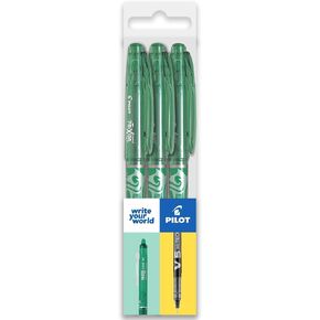 Pilot Frixion Heat/Friction Erasable Rollerball Pen FR7 - Medium Line 0.7mm Tip Nib - Wallet Pack of 3 (Blue)
