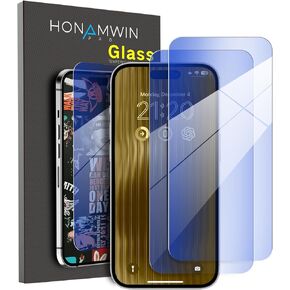 Screen Protector for iPhone 15 Blue Light Block Screen Protector,Easy to Install,Shockproof,Scratch Resistant Tempered Glass Screen Protector