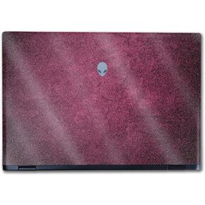 Glossy Glitter Laptop Skin Compatible with Alienware M16 R2 (2024) - Pink Gravel - Premium 3M Vinyl Protective Wrap Decal Cover - Easy to Apply | Crafted in The USA by MightySkins