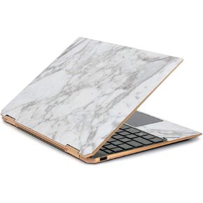 MightySkins Skin Compatible with HP Spectre x360 13.3" Gem-Cut (2019) - Frost Marble | Protective, Durable, and Unique Vinyl Decal wrap Cover | Easy to Apply| Made in The USA