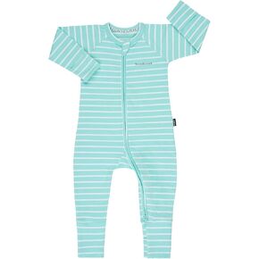 Bonds Zip Wondersuit - Black Sea/White