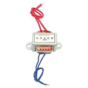 Single EI Power Transformer AC 220V to AC 12V/24V 5W 50Hz Power Converters Vertical Mount for Lighting Power Supplies Audio Equipment (24V)