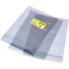 MECCANIXITY Anti Static Bags Shielding Bag 50pcs 3x4.7inch(8x12cm) Resealable with Labels for Hard Drive HDD SSD PCB Board