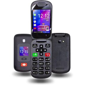 Independence Cell Phone for Seniors, Basic Easy to Use Mobile with Large Screen & Buttons for Elderly, Emergency Button Perfect for Alzheimer's & Dementia Patients