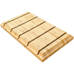 Clipboard Holder: Elegant Bamboo Stand for Document and Paper Organization