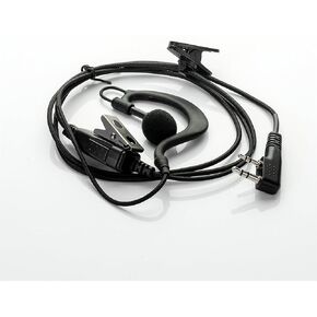 Walkie Talkie Earpiece with Mic Nylon Braided Design,2 Way Radio Surveillance earpiece Earphones with Cord for Kenwood