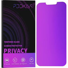 Compatible for iPhone 16 Pro Max Privacy Screen Protector Tempered Glass 6.9 Inch, Purple Gradient Anti Spy Anti Blue Light HD Easy Installation
