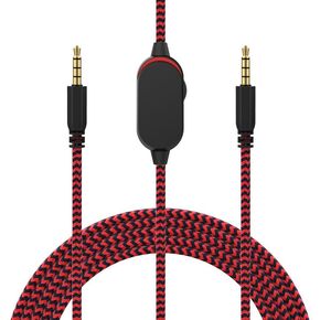 Xivip AW920H Gaming Headset Cable,Audio Aux Cable Compatible with Alienware AW720H AW310H AW510H 988 Alienware Dell Gaming Headset,Inline Mute Switch&Volume Controller(Nylon Braided 4.9ft)
