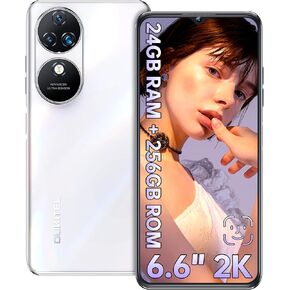 OUKITEL C38 Unlocked Cell Phones, 24GB+256GB Octa-Core Smartphones, 48MP + 32MP Camera 5150mAh Battery 6.6 Inch FHD+ Android 13 Mobile Phone, Face ID/Fingerprint/4G Dual SIM Cell Phones