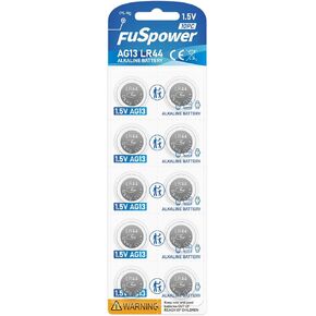 LR44 AG13 Batteries 357 303 SR44 Battery 1.5V Button Coin Cell Batteries (10 Count (Pack of 1))