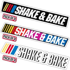 12 PCS Shake and Bake Sticker, 5 Inches - Shake n Bake Sticker, Funny Stickers for Car, Truck, and Van– Indoor and Outdoor Use for Laptop – Waterproof Decal for Water Bottle – Removable Window Decal