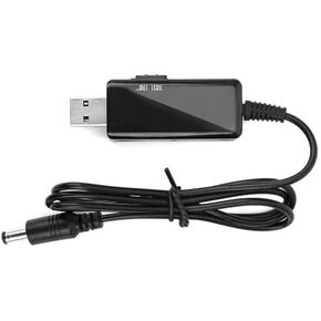 Master Cables USB A to DC Power Cable, USB 5V Input to DC 9V &12V Volt Switchable Step Up Converter Cable, USB to DC Booster Cable Adjustable for Routers, Modems, Radios and Other Devices