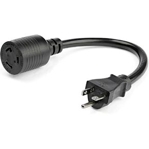 StarTech.com 3ft (1m) Heavy Duty Extension Cord, NEMA L5-20R to NEMA 5-20P Black Extension Cord, 13A 125V, 12AWG, Heavy Gauge Power Extension Cable, Heavy Duty AC Power Cord, UL Listed (PAC520PLR3)