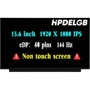 Screen Replacement for ASUS TUF Dash F15 FX517 FX517Z FX517ZE FX517ZC FX517ZM FX517ZR New LCD Screen Display 15.6 inche 144Hz 40Pin 1920x1080 IPS (Non-Touch Screen)