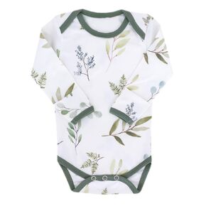 Copper Pearl Long Sleeve Bodysuit Baby: Ultra Soft Baby for Newborns, Boys, and Girls - Stylish, Comfortable, Overlap Shoulders, Premium Knit Fabric - 18-24 Months, Haven