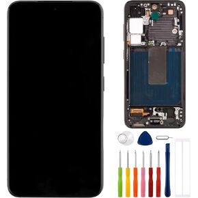 TFT Digital Display Compatible with Samsung Galaxy S23 SM-S911B SM-S911U 6.1" LCD Display Touch Screen Assembly with Tools Fingerprint not Supported（with Frame）