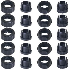 10 Sets Ball Joint Mounting Socket 17mm/18mm Mobile Phone Holder Car Gravity Mount Accessory with Threaded Screw Fixing Nut Air Outlet Fixing Clip Nut Base Holder