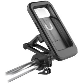 Motorcycle Bike Phone Holder Waterproof with TPU Touch Screen 360 Degree Universal Bicycle Mobile Mount for Phone Less Then 6.5 inch
