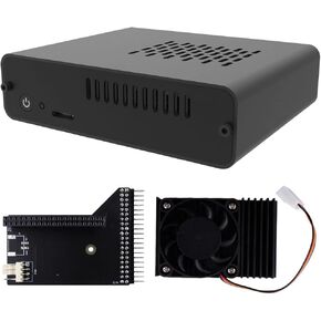 GeeekPi DeskPi Nano Case(Only Support Jetson Nano B01 Version),Jetson Nano Case with Fan for NVIDIA Jetson Nano Developer Kit Small AI Powerful Computer
