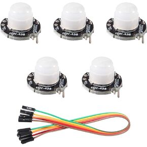 5Pcs SR602 Motion Sensor Detector Module Mini Pyroelectric Infrared Sensory Switch High Sensitivity for Electronic DIY