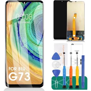 For BLU G73 Screen Replacement for BLU G73 Digitizer Repair Kits for BLU G73 LCD Display Touch Screen Assembly Replacement 6.8" Black